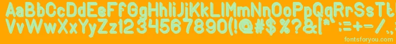 GENERATION Bold Font – Green Fonts on Orange Background
