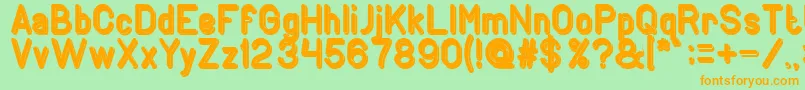 GENERATION Bold Font – Orange Fonts on Green Background