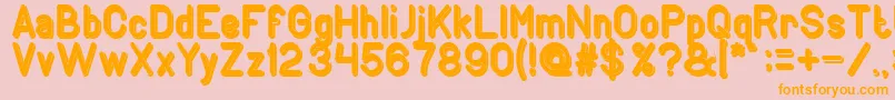 GENERATION Bold Font – Orange Fonts on Pink Background