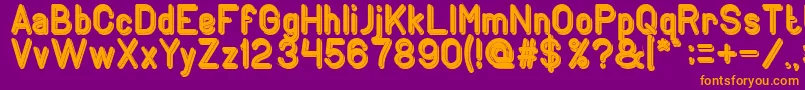 GENERATION Bold Font – Orange Fonts on Purple Background