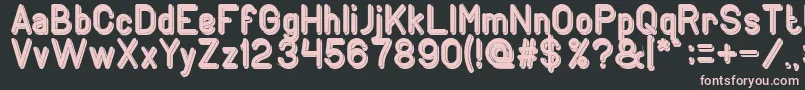 GENERATION Bold Font – Pink Fonts on Black Background