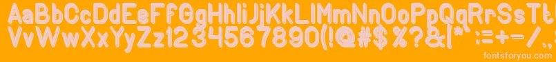 GENERATION Bold Font – Pink Fonts on Orange Background