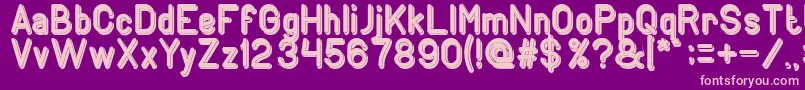 GENERATION Bold Font – Pink Fonts on Purple Background