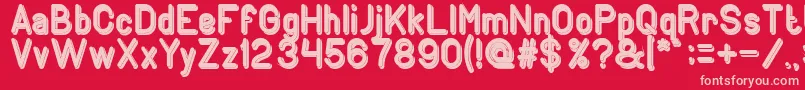 GENERATION Bold Font – Pink Fonts on Red Background