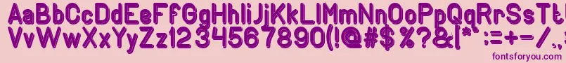 GENERATION Bold Font – Purple Fonts on Pink Background