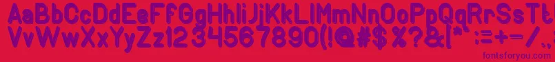 GENERATION Bold Font – Purple Fonts on Red Background