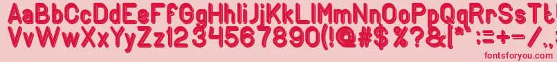 GENERATION Bold Font – Red Fonts on Pink Background