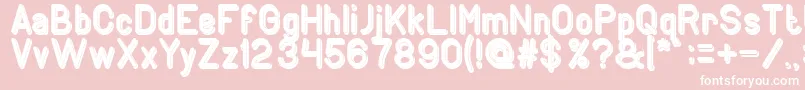 GENERATION Bold Font – White Fonts on Pink Background