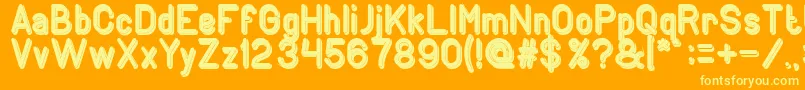 GENERATION Bold Font – Yellow Fonts on Orange Background
