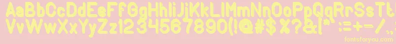 GENERATION Bold Font – Yellow Fonts on Pink Background