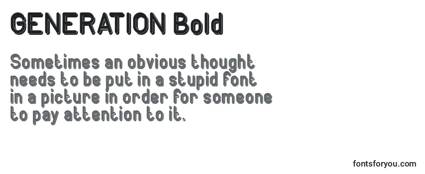GENERATION Bold-fontti