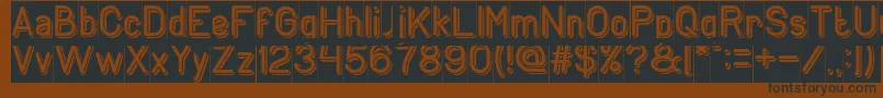 GENERATION Inverse Font – Black Fonts on Brown Background