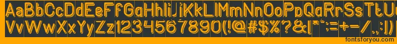 GENERATION Inverse Font – Black Fonts on Orange Background