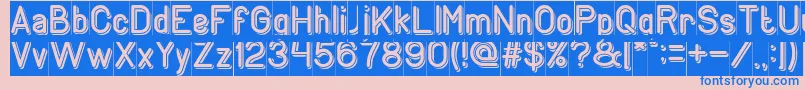 GENERATION Inverse Font – Blue Fonts on Pink Background