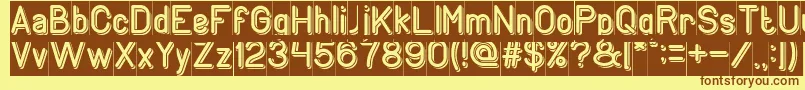 GENERATION Inverse Font – Brown Fonts on Yellow Background