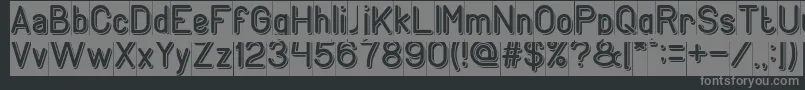 Шрифт GENERATION Inverse – серые шрифты на чёрном фоне