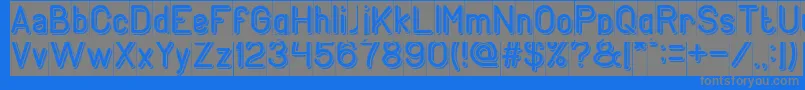 Шрифт GENERATION Inverse – серые шрифты на синем фоне