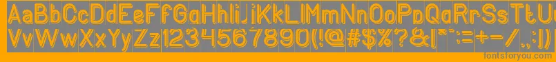 GENERATION Inverse Font – Gray Fonts on Orange Background