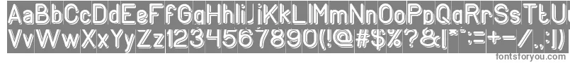Шрифт GENERATION Inverse – серые шрифты на белом фоне