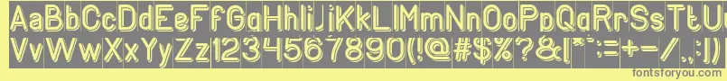GENERATION Inverse Font – Gray Fonts on Yellow Background