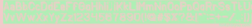 GENERATION Inverse Font – Green Fonts on Pink Background