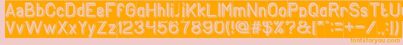 GENERATION Inverse Font – Orange Fonts on Pink Background