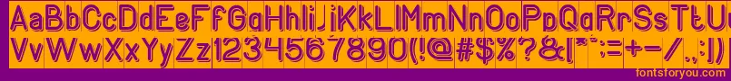 GENERATION Inverse Font – Orange Fonts on Purple Background