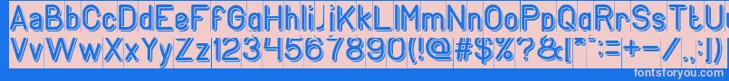 GENERATION Inverse Font – Pink Fonts on Blue Background