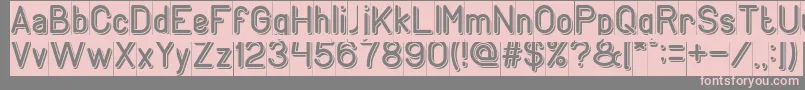 Шрифт GENERATION Inverse – розовые шрифты на сером фоне