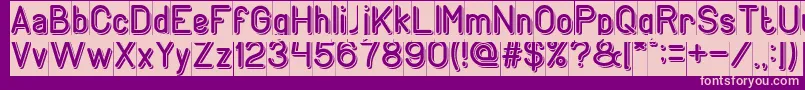 Шрифт GENERATION Inverse – розовые шрифты на фиолетовом фоне
