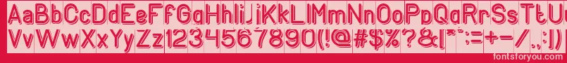 GENERATION Inverse Font – Pink Fonts on Red Background