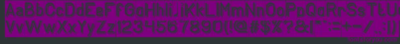 Шрифт GENERATION Inverse – фиолетовые шрифты на чёрном фоне