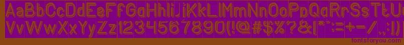 Шрифт GENERATION Inverse – фиолетовые шрифты на коричневом фоне
