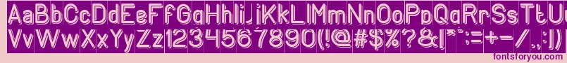 GENERATION Inverse Font – Purple Fonts on Pink Background