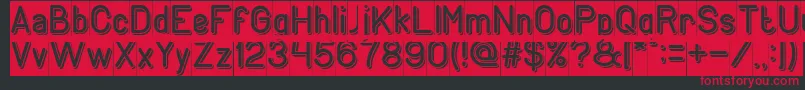 GENERATION Inverse Font – Red Fonts on Black Background