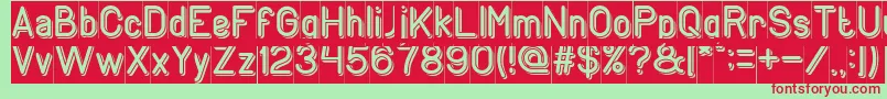 GENERATION Inverse Font – Red Fonts on Green Background