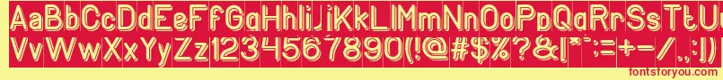 GENERATION Inverse Font – Red Fonts on Yellow Background