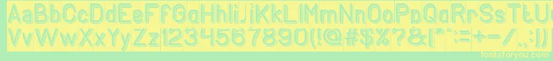 GENERATION Inverse Font – Yellow Fonts on Green Background
