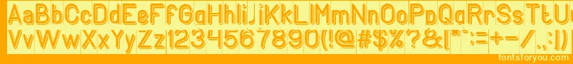 GENERATION Inverse Font – Yellow Fonts on Orange Background