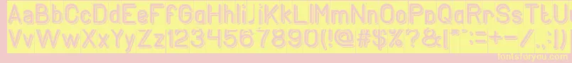 GENERATION Inverse Font – Yellow Fonts on Pink Background