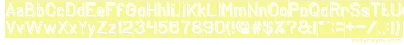 GENERATION Inverse Font – Yellow Fonts on White Background