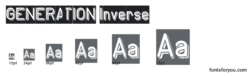GENERATION Inverse Font Sizes