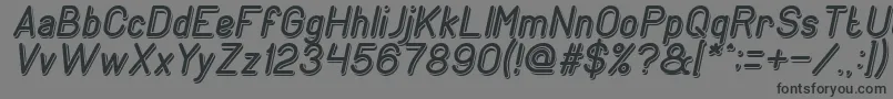 GENERATION Italic Font – Black Fonts on Gray Background