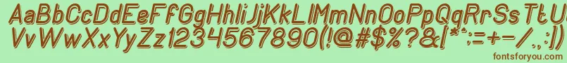 More about GENERATION Italic Font GENERATION Italic Font – Brown Fonts on Green Background