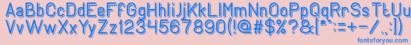 GENERATION Light Font – Blue Fonts on Pink Background