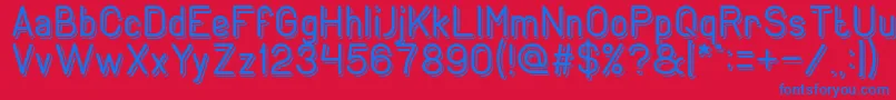 GENERATION Light Font – Blue Fonts on Red Background