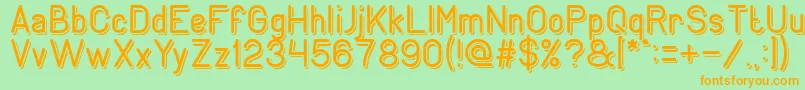 GENERATION Light Font – Orange Fonts on Green Background