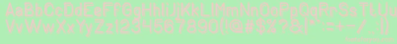 GENERATION Light Font – Pink Fonts on Green Background