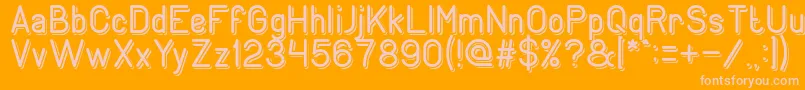 GENERATION Light Font – Pink Fonts on Orange Background