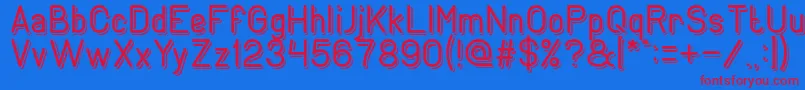 GENERATION Light Font – Red Fonts on Blue Background